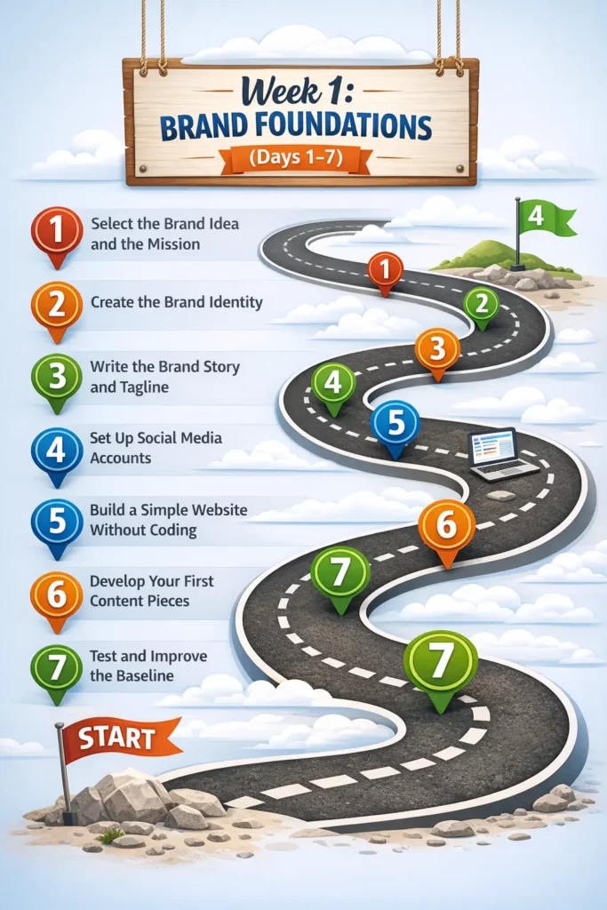 How to Build a Brand in 21 Days - Week 1 Brand Foundations (Days 1-7) - RDA