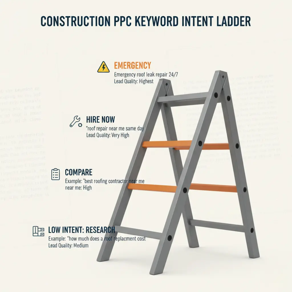 PPC Keywords Research Intent Ladder - PPC Managment Services - RDA