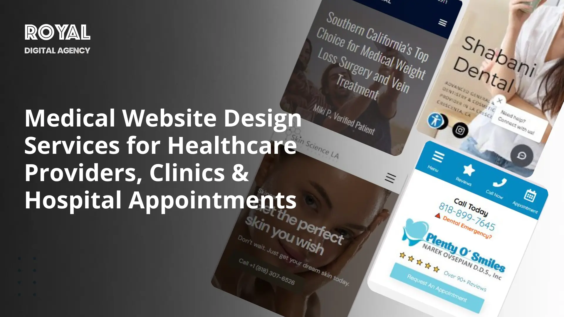 Custom Medical Website Design Services for Healthcare Providers, Clinics & Hospital Appointments - RDA
